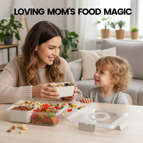 CODIEKEY Snackle Box transparent lid lets you monitor contents at a glance.