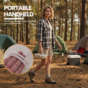 CODIEKEY Snackle Box portable with handle for on-the-go snacks.