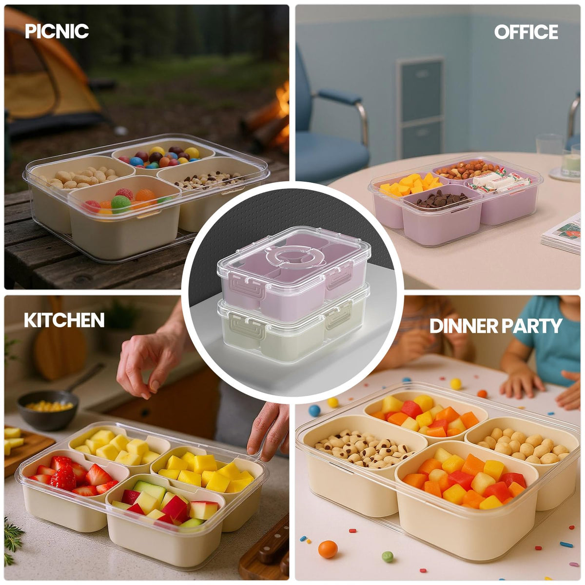 CODIEKEY Snackle Box 2-pack offers value and organization at home.