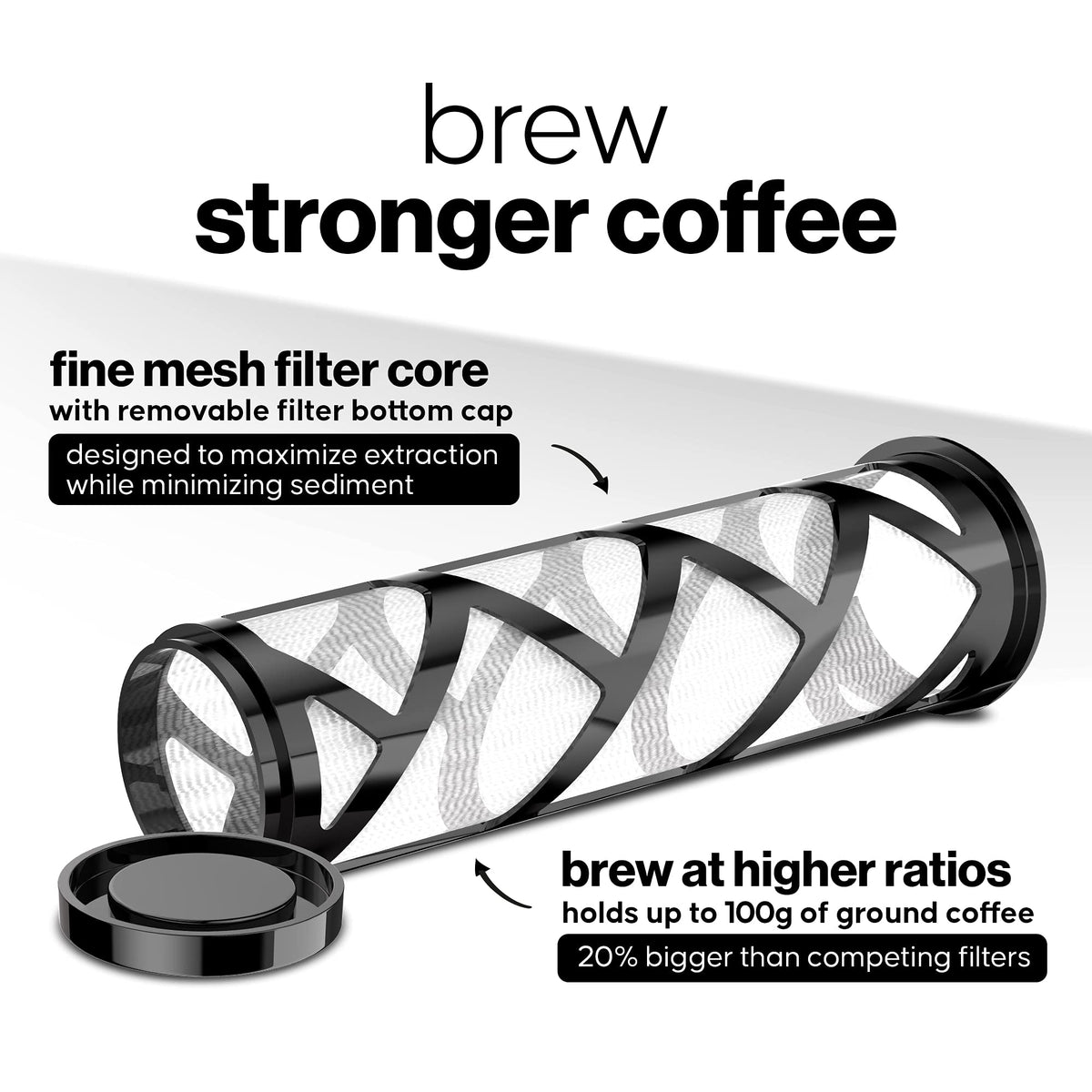 COFFEE BEAR mesh filter suitable for cold brew and tea