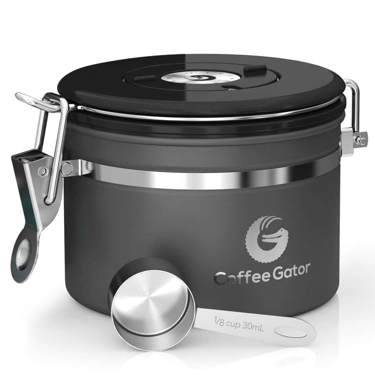 Coffee Gator airtight canister preserves beans aroma longer