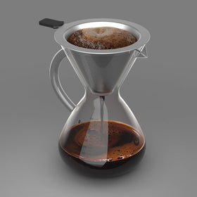 Coffee Gator heat-resistant borosilicate glass withstands daily use