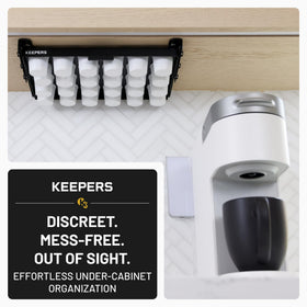 COFFEEKEEPERS Keepers steel construction offers durable, long-lasting support for daily coffee routines.