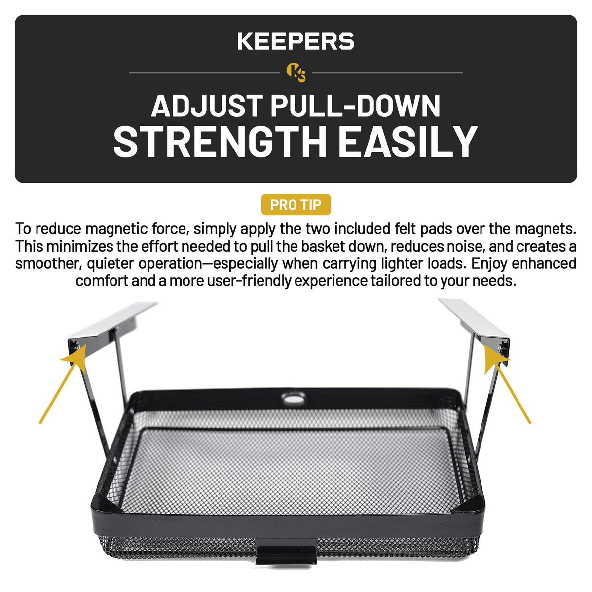 COFFEEKEEPERS compact under-desk drawer fits tight spaces for clutter-free counters.