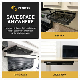 COFFEEKEEPERS Keepers metal slide mechanism close-up demonstrates smooth, jam-free operation.