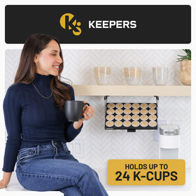 COFFEEKEEPERS Keepers keeps Keurig pods organized for quick, convenient brewing.