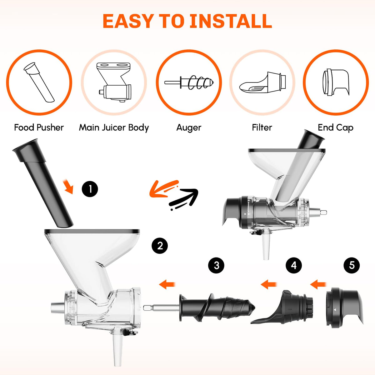 Cofun compact design saves counter space during everyday use.