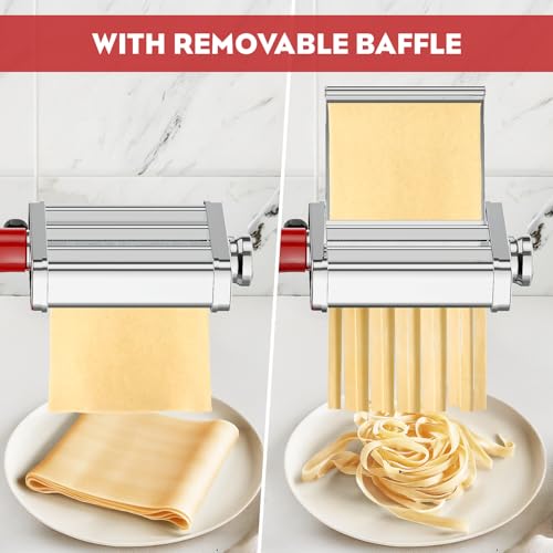 Cofun fettuccine cutter forming wide ribbons for sauces