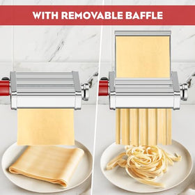 Cofun fettuccine cutter forming wide ribbons for sauces