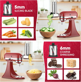 Cofun interchangeable blades set ready for slicing, shredding, grinding