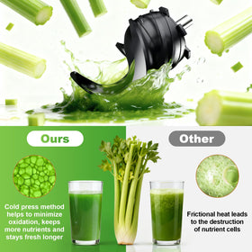 Cofun juicer attachment anti drip cover prevents leaks during serving.