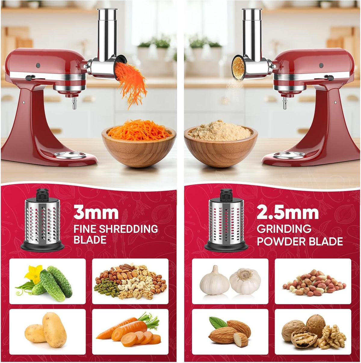 Cofun safety design with inward-facing blades for safer cleaning