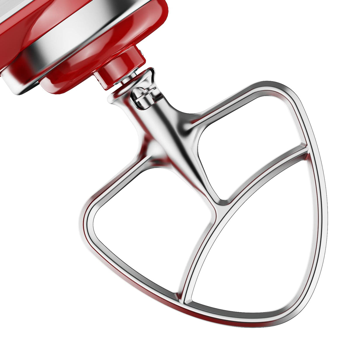 Cofun stainless steel flat beater for KitchenAid; durable, fits 4.5–5 qt bowls.