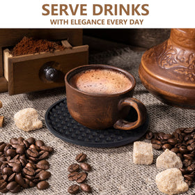 Coga coasters are dishwasher safe for easy cleaning after gatherings.