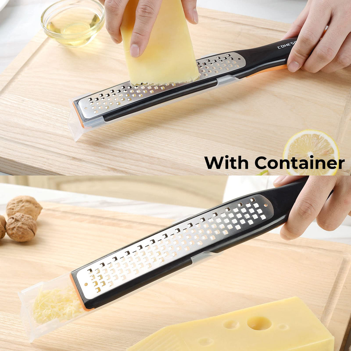 Cohesion zester in lemon zesting action for fresh citrus flavor