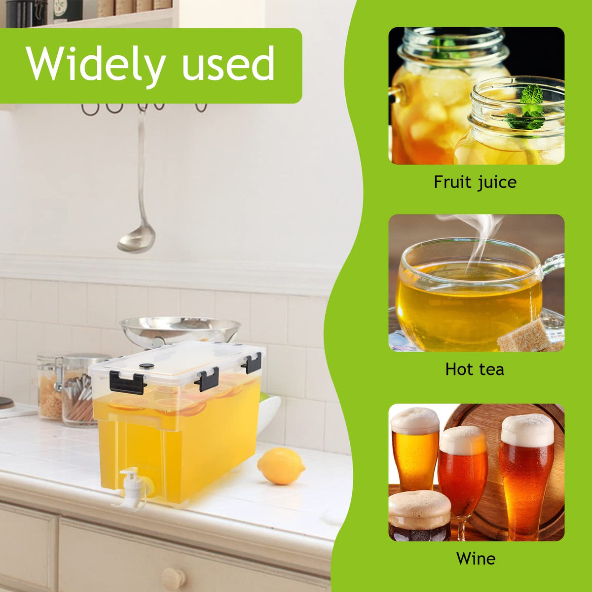 COHOMA juice dispenser ideal for refreshing summer beverages.
