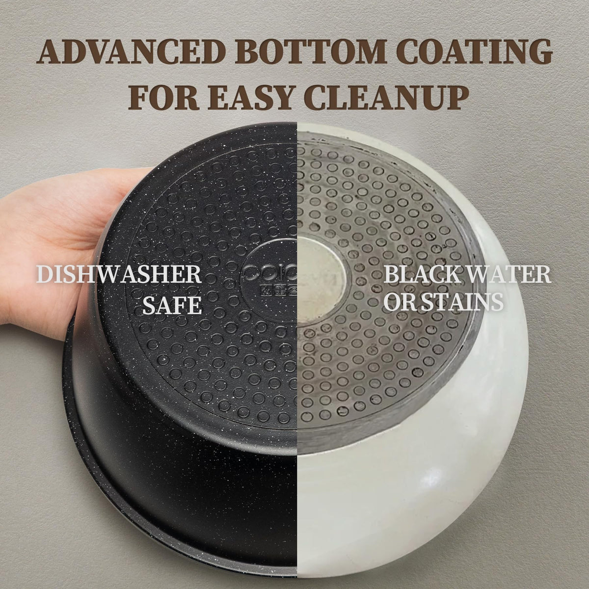 PFAS/PTFE/PFOA-free natural ceramic coating on Coicur cookware for healthier cooking