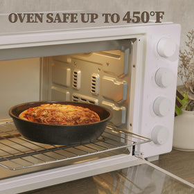 Oven-safe up to 450°F in the Coicur 23pcs ceramic cookware set for finishing dishes