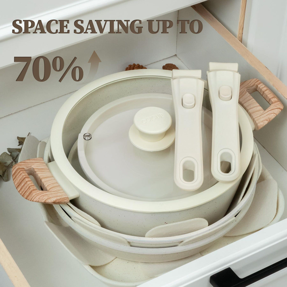Coicur dual-coated interior and exterior for quick cleaning