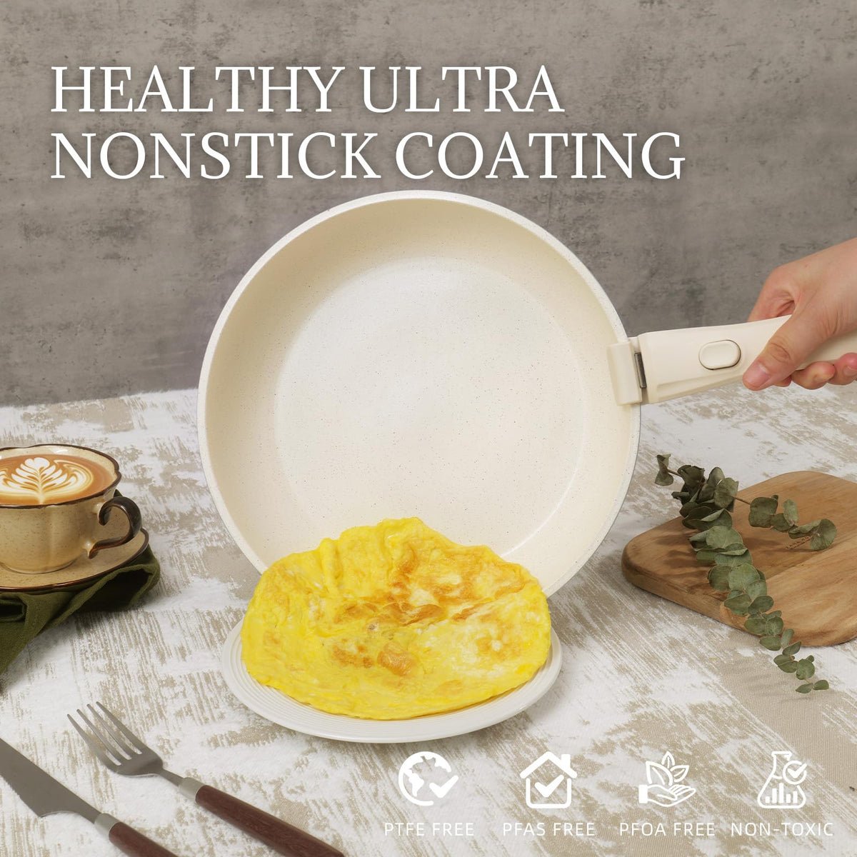 Coicur induction-ready base delivers quick, even heat on all stoves