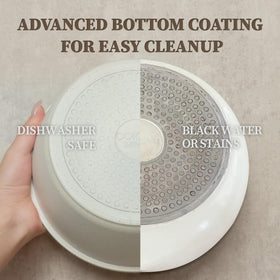 Coicur oven-safe up to 450°F with ceramic pots