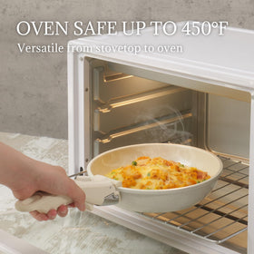 Coicur oven-safe up to 450°F for finishing dishes in the oven