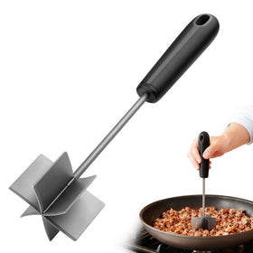 Coinicxcel 304 stainless meat chopper with six blades for quick crumbling of meat.