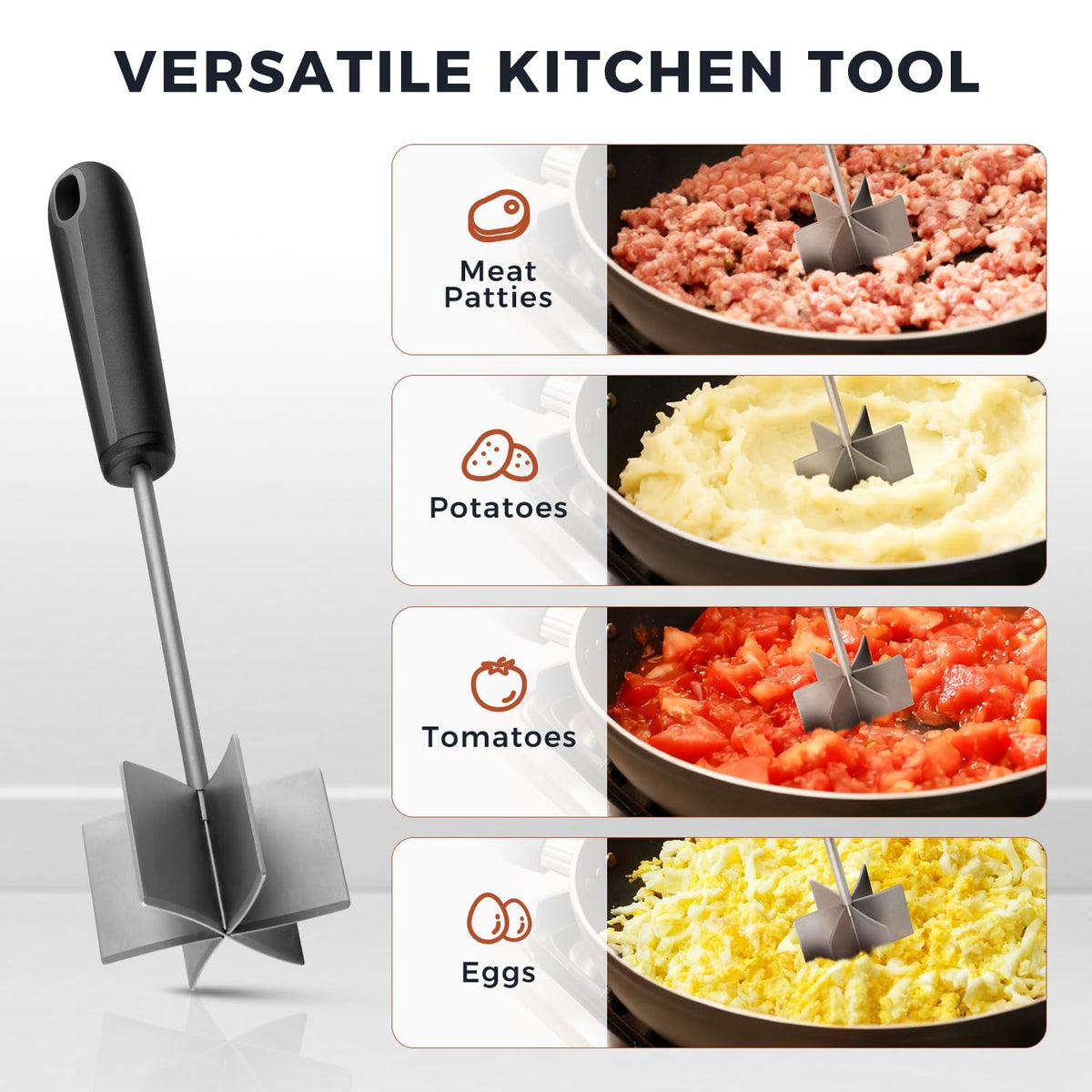 Coinicxcel all-in-one kitchen multitasker mashes potatoes and avocados with ease.