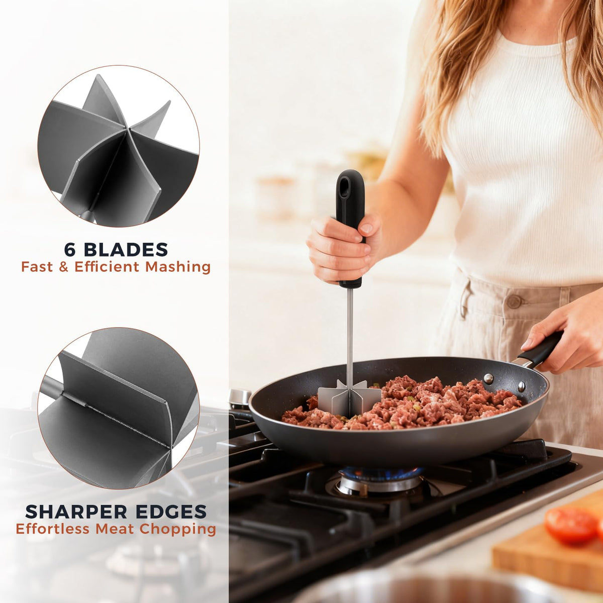 Coinicxcel ergonomic non-slip handle ensures comfortable use and precise control.
