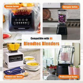 Coinsdans replacement jar for Blendtec four-sided pitchers, with seamless fit.