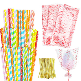 Coitak cotton candy sticks with colorful patterns for sturdy candy making