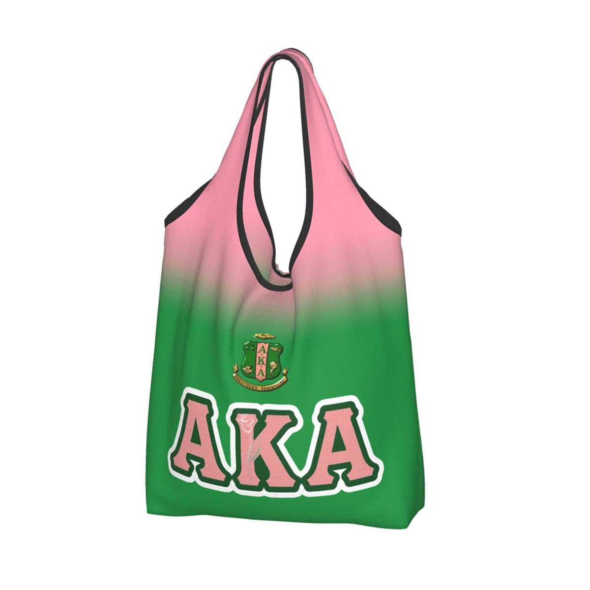 COKQU GGFF AKA tote bag folded compact in pocket for easy storage.