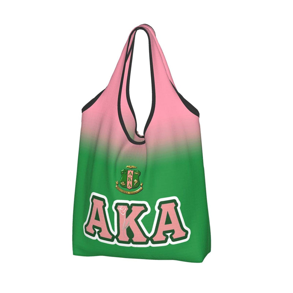 COKQU GGFF AKA tote bag folded compact in pocket for easy storage.