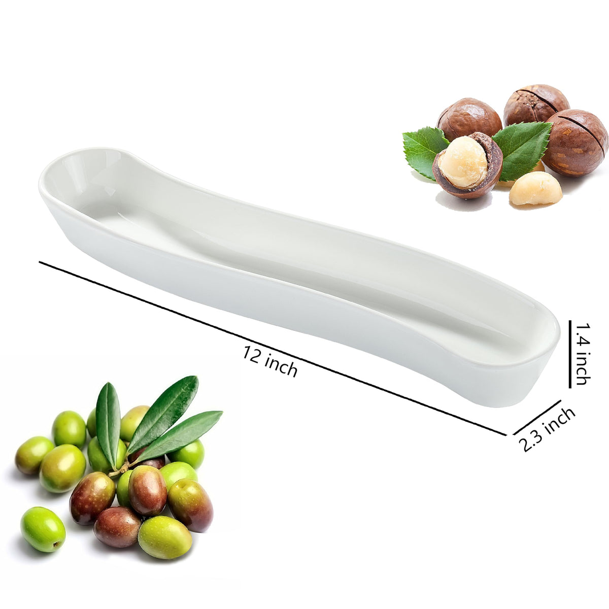 COKUMA olive dish curve design frames appetizers with raised sides