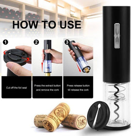 COKUNST corkscrew with foil cutter for easy bottle prep