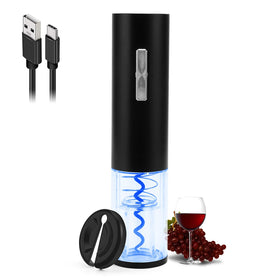 COKUNST electric wine opener on a bottle enabling quick cork removal