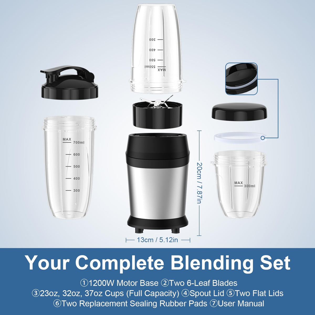 Colarlemo blender with one-touch operation for easy blending