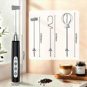 Colarlemo safety tip: submerge whisk head before use to prevent splashes