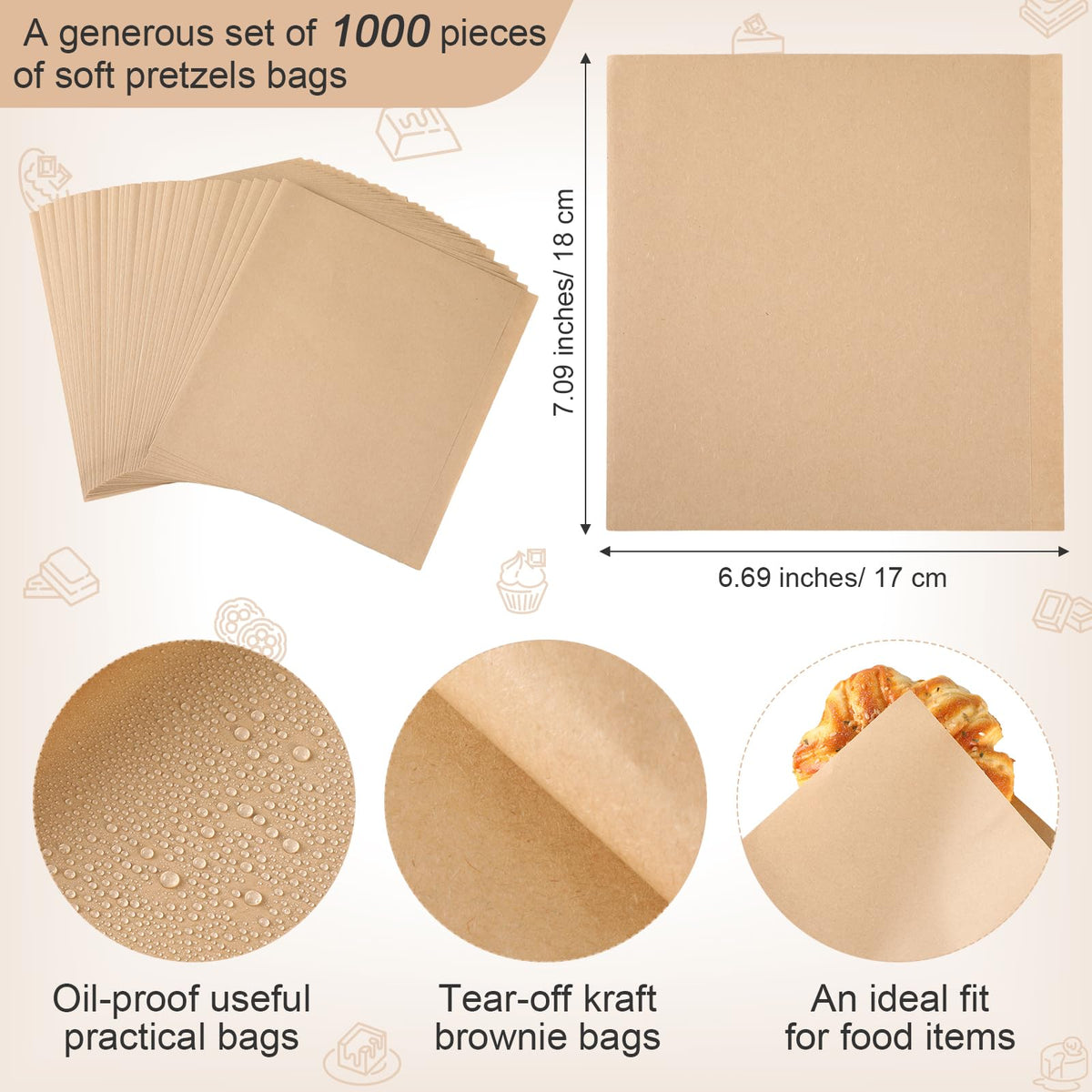 Colarr grease-resistant paper bags keep surfaces clean