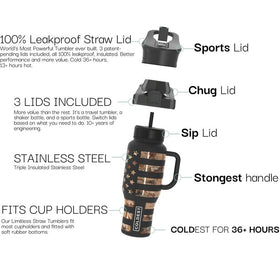 Coldest Tumbler hot for 13 hours keeps beverages warm during workouts.