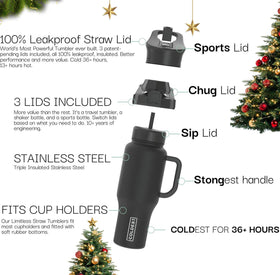 The Coldest Water tumbler keeps drinks ice-cold for over 36 hours outdoors.