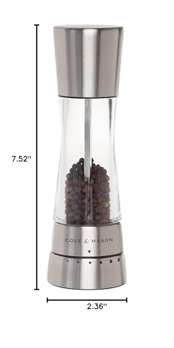 Modern Cole & Mason Derwent pepper mill as a stylish kitchen accessory.