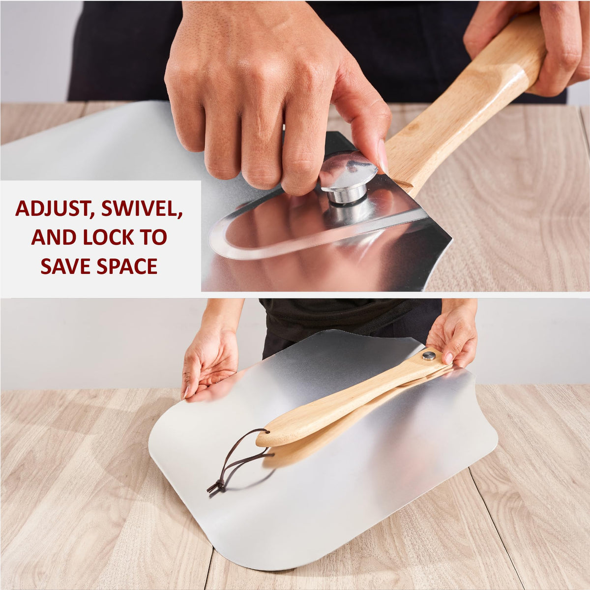 Colenza 1.5mm thick blade provides stability for heavy pizzas