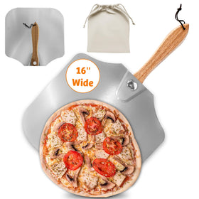 Colenza 16-inch aluminum pizza peel for easy large-pizza handling