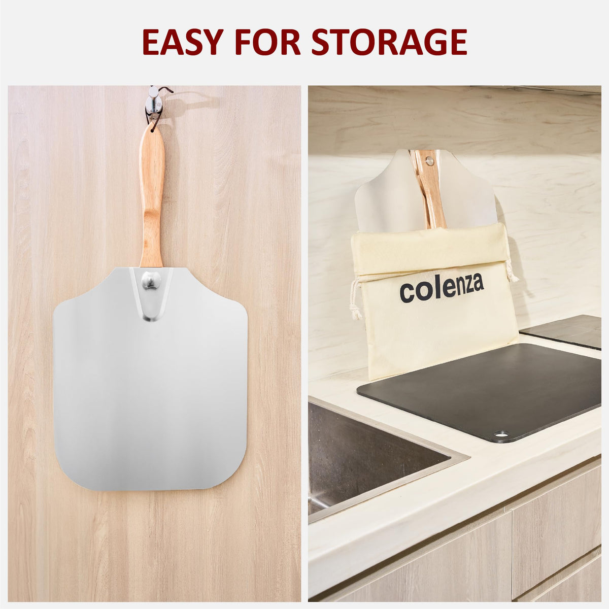 Colenza cloth storage bag protects the blade from dust and scratches