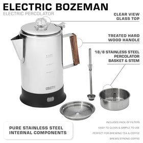 COLETTI Bozeman stainless steel body for durable performance