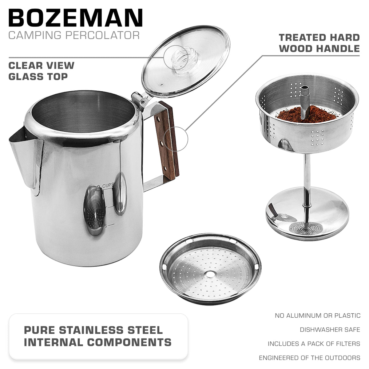 COLETTI Bozeman outdoor stovetop use delivering bold flavor on the trail