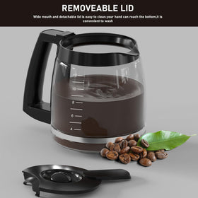 Colidier 12-cup capacity carafe ideal for gatherings and travel.