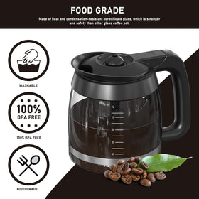 Colidier CE251 12-Cup carafe lid detached for thorough cleaning