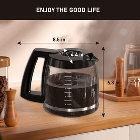 Colidier DCC-1200 carafe fits multiple Cuisinart models for versatility.